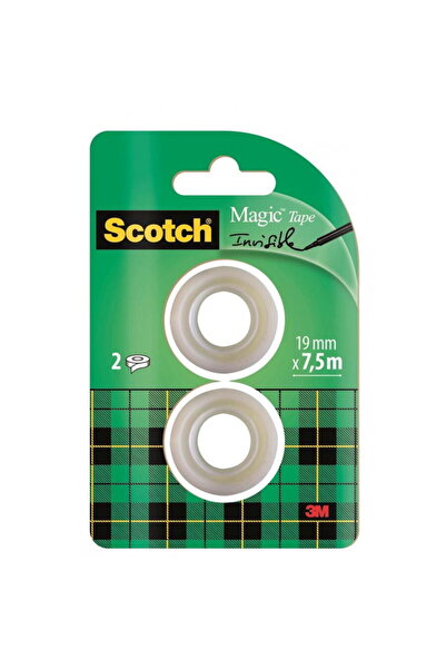 3M Transparent matte adhesive tape, invisible when copied, 19mm x 7.5m, 2 pcs...