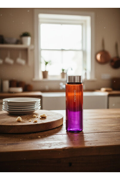 Nohiko Glass Flask 550 ml – Water Flask |   Leak-Proof & Bpa Free |   Premium...