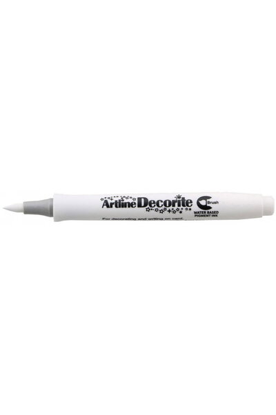 artline Marker Decorite, varf flexibil (tip pensula) - alb