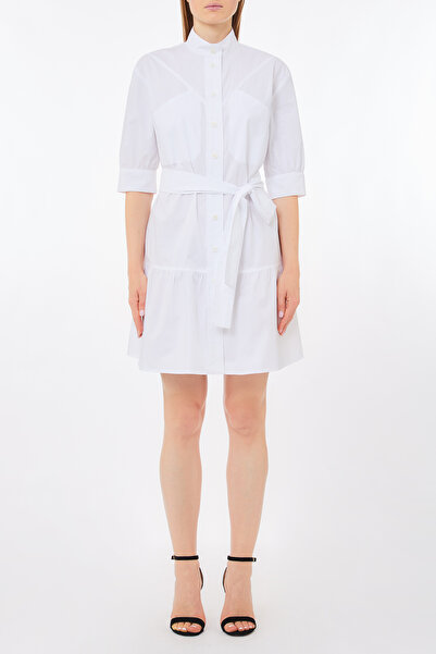 liu.jo Beyaz Balon Kol Gömlek Elbise