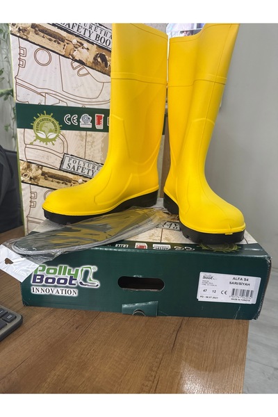Polly Boot ALFA S4 SARI ÇELİK BURUNLU