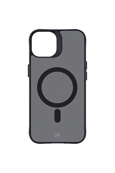 3MK Husa MagSafe pentru Apple iPhone 15, 3MK, Smoke MagCase, Neagra