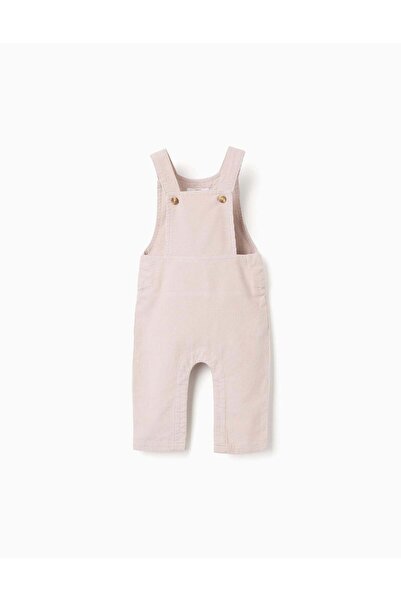 Ziddy Corduroy dungarees for newborn boys, light beige