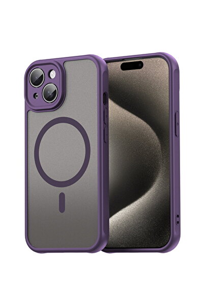 Techsuit Husa pentru iPhone 15 Plus - HaloFrost II MagSafe - Purple