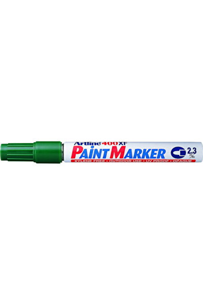 artline Marker cu vopsea 400XF, corp metalic, varf rotund 2.3mm - verde