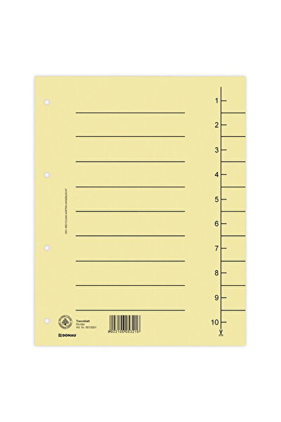 donau Separatoare carton manila 250g/mp, 300 x 240mm, 100/set, - maro deschis