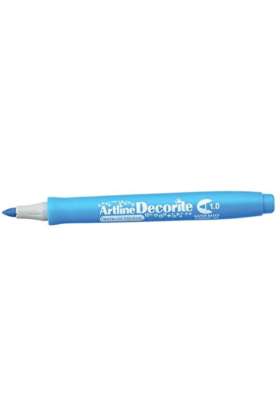 artline Marker Decorite, varf rotund 1.0mm - albastru metalizat