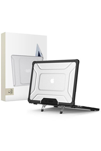 Tech-Protect Husă SmartShell Pro MacBook Air 13 M2 / M3 / M4 / 2023-2025 Negr...