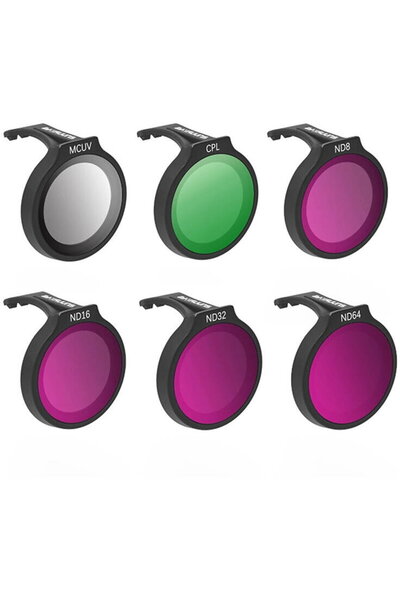 SunnyLife Kit șase filtre pentru DJI Neo MCUV+CPL+ND8+ND16+ND32+ND64