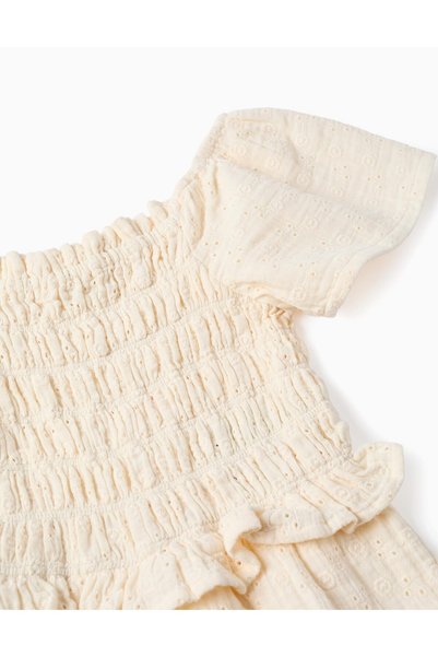 Ziddy OVERALL EMBROIDERY, LIGHT BEIGE, 3/4
