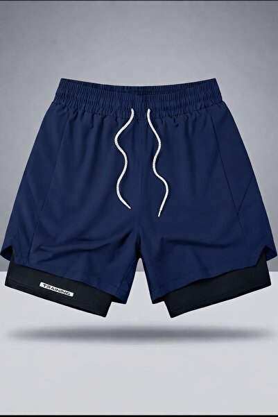 Lerix mod Lerixmod kadın erkek unisex Fitness Astarlı Taytlı Şort / Gizli Cep...