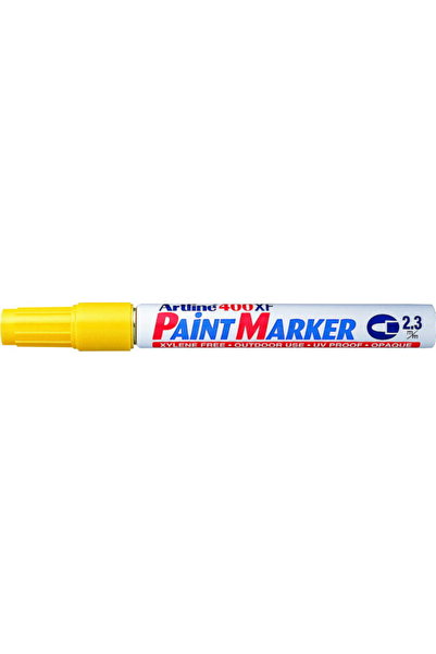artline Paint marker 400XF, metal body, round tip 2.3mm - yellow