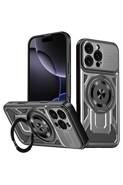 Techsuit iPhone 16 Pro Case - RuggedCam - Gray
