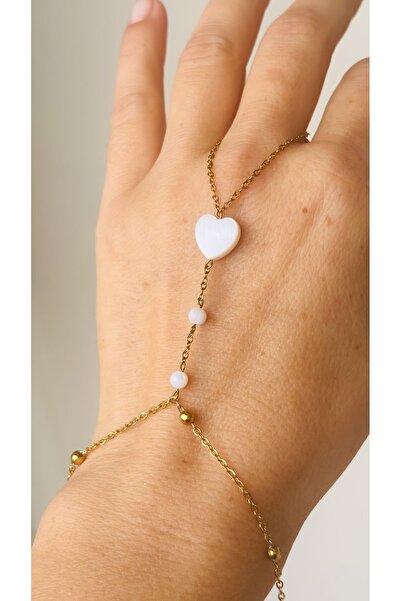 By Song Aksesuar Steel Chain Natural Stone Shahmeran Bracelet