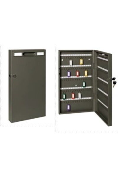 ALCO Panou metalic pentru 200 de chei, 270 x 680 x 52 mm, inchidere cu cheie,