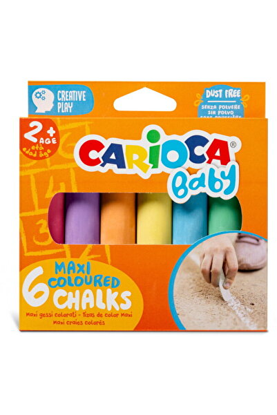 CARIOCA Creta colorata, 6 culori/set, Baby Maxi