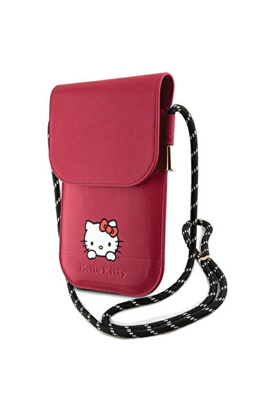 Hello Kitty Geanta Crossbody - Leather Daydreaming Cord (HKOWBSKCDKP) - Pink
