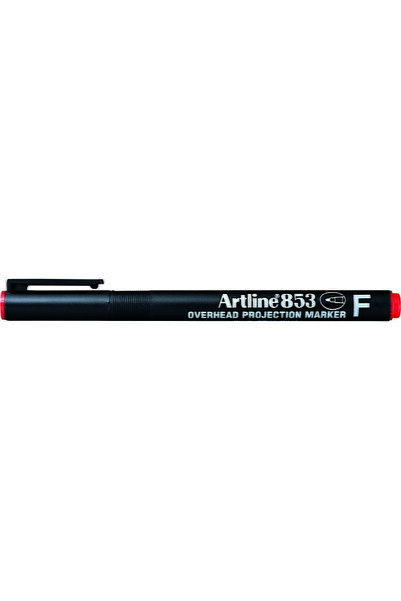 artline OHP Permanent marker 853, varf fin - 0.5mm - rosu