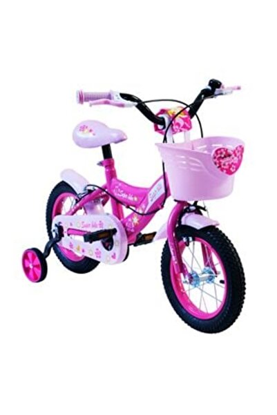 OEM Детски велосипед фуксия с розов кош 12 инча