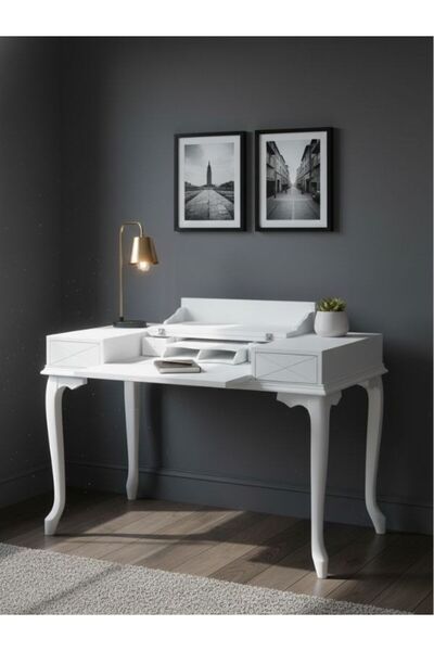 Gazzini Furniture Roma Rustik Klasik Ahşap Çalışma Masası