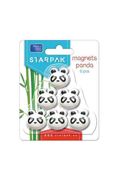 Starpak Panda magnets, 6 pcs/set -