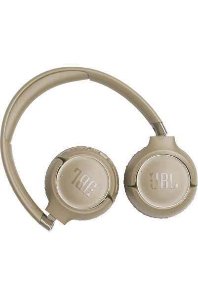 JBL Casti audio On-Ear Tune 680NC, Anulare adaptivă a zgomotului, Bluetooth, Multi-Point, Bej