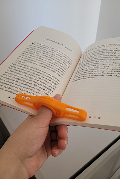 KLYNTO Hareketli Kitap Okuma Yüzüğü - Pratik Kitap Sayfa Tutucu - 1 Adet - 12cm