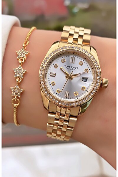 Tom Jones Brand Original - Gold Color - 2 Year Warranty Women's Wristwatch - ...