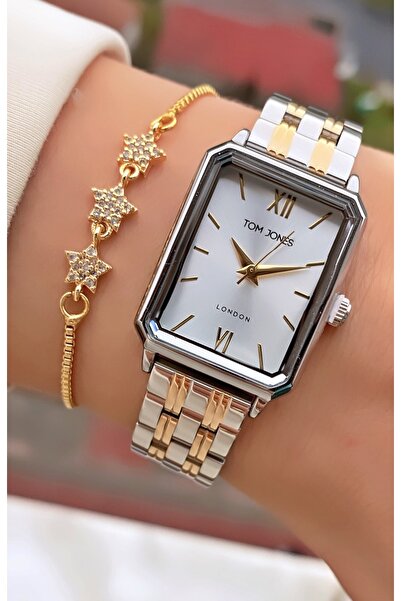 Tom Jones Original Brand - Yellow Silver Color - 2 Year Warranty Women's Wris...