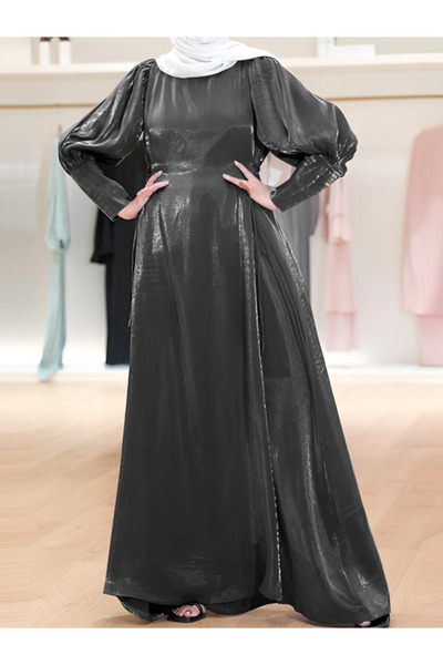 Generic Special offer Lantern Sleeve High Waist Dress