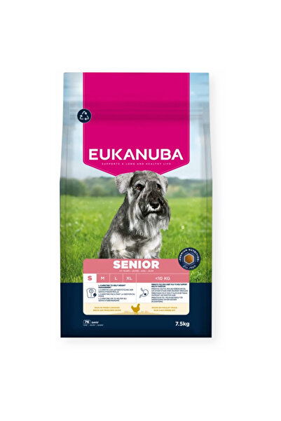 Eukanuba Hrana uscata pentru caini Senior Small Breed, cu Pui, 7.5Kg