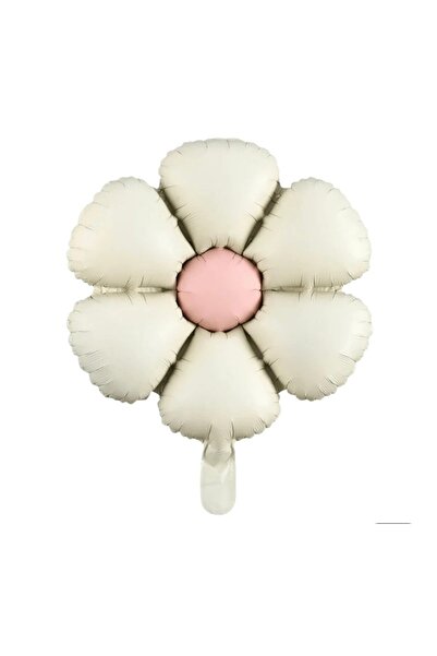 ALYA PARTİ Krem Papatya Folyo Balon Büyük Boy