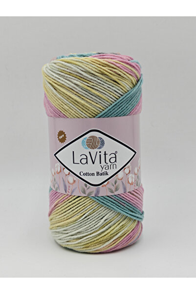 LaVita Yarn Cotton Batik Hand Knitting Yarn 60% Cotton 40% Acrylic 100Gr (Cb2...