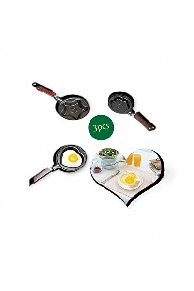 Generic Mini Egg Pan Set – 3 Pieces. Practical mini pans, perfect for frying ...