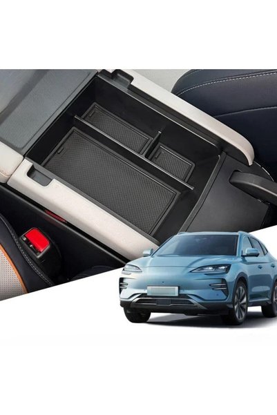 BYD Seal U Armrest Organizer - with Silicone Pads - Black