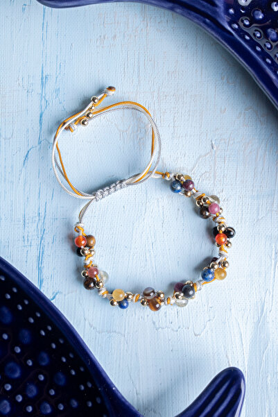 Deniz Doğal Taş Certified Leo Natural Stone Bracelet