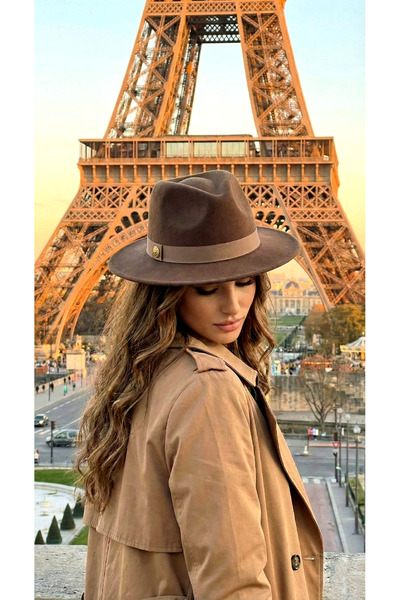 LAGRANZE قبعة كلاسيكية نسائية من الكشمير