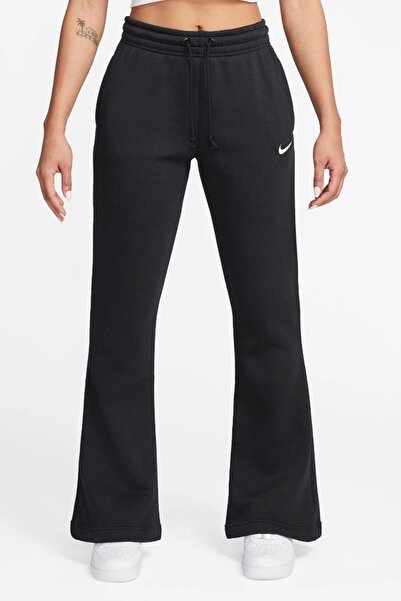 Nike Sportswear Phoenix Fleece Mid-Rase Flared Womens Pant Black Women's Flar...