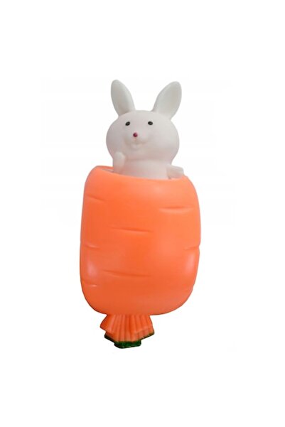 OEM Jucărie antistres pufoasă cu iepure într-un morcov