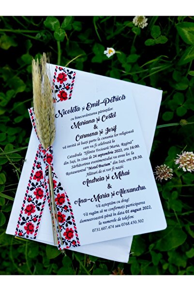 Aela.alc Baptism invitation set of 20 pieces