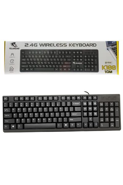 Ulbay K-100 Kablosuz Klavye Q İngilizce Multimedia