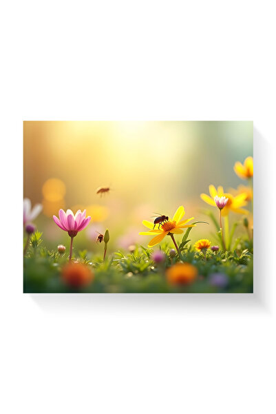 Printees Tablou - Flori de primăvară - Canvas pe șasiu