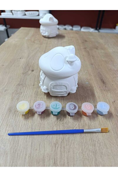 HanımeliAtölyesi boyama seti şirinler evi