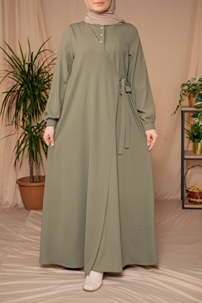 Nissra Ankanoor Half-Pleated Side-Tie Wrap Dress Anka265122