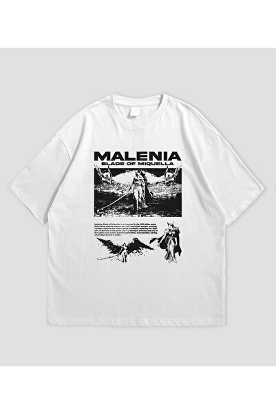 SVART WEAR Elden Ring Malenia cu imprimeu supradimensionat Unisex tricou