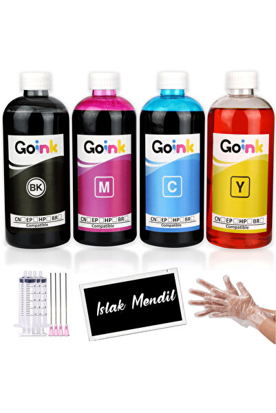 Goink Brother BTD100 CMYK 4 Renk Mürekkep Seti – 4×500 ml (Muadil)