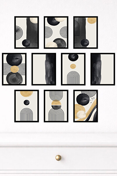 UNT Set de pictură murală modernă cu aspect de cadru din 10 piese – 15x20 cm ...