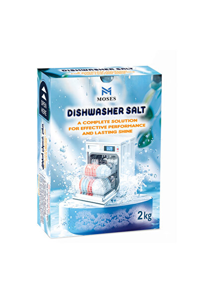 Moses ملح غسالة الصحون، ٢ كجم، للحماية من الترسبات الكلسية، ملح