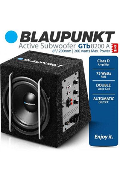 Blaupunkt GTB 8200A Active Car Subwoofer 20 cm Maximum Power 200 W