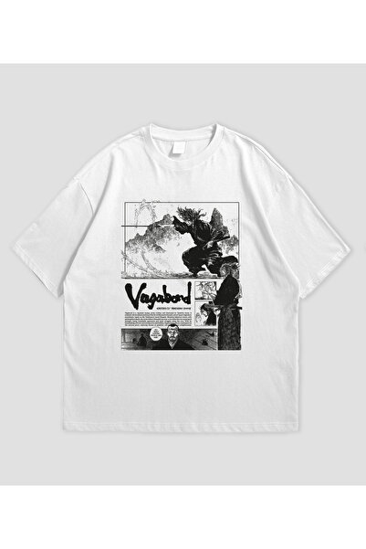 SVART WEAR تي شيرت فاجابوند مطبوع قصة فضفاضة للجنسين